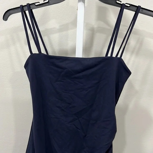 New Susana monaco double strap midnight mini dress